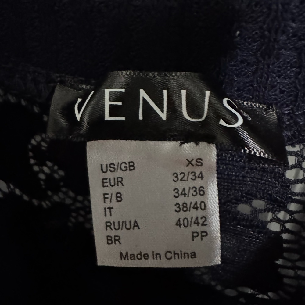 $12 or 2/$20  Venus Long Sleeved Waffle Knit Lace Top - Picture 4 of 5